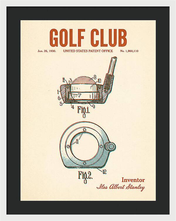 Golf Club Retro Patent Us1960110a