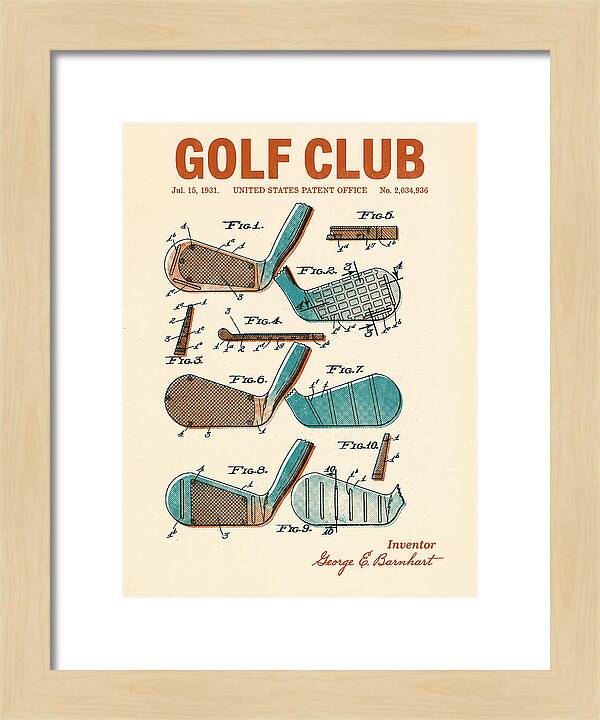 Golf Club Retro Patent Us2034936a
