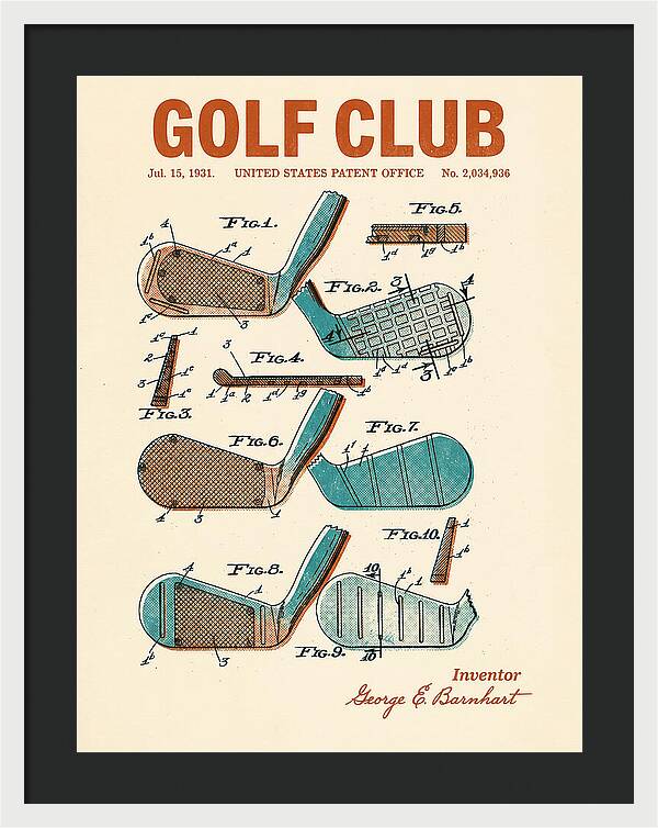 Golf Club Retro Patent Us2034936a