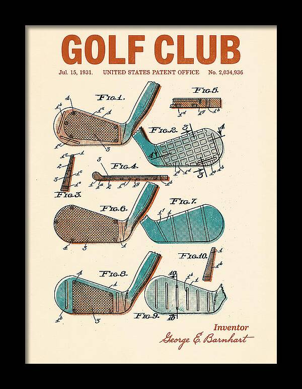 Golf Club Retro Patent Us2034936a