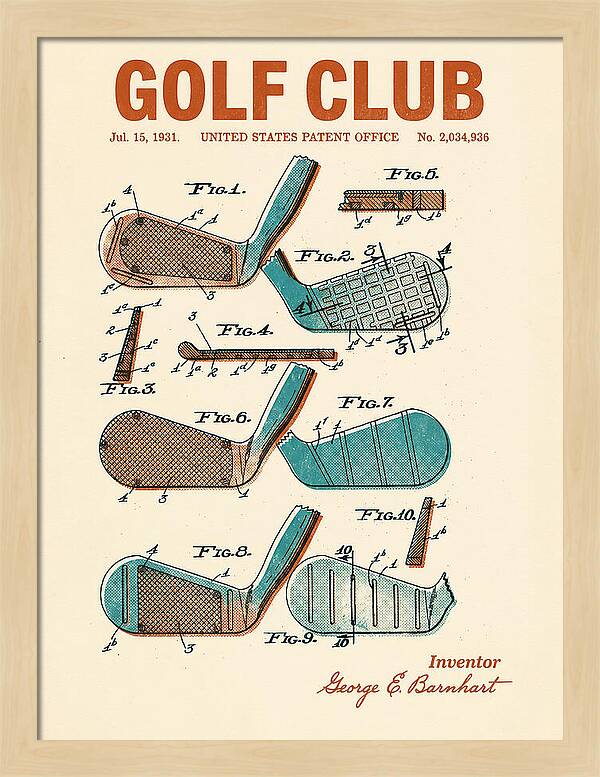 Golf Club Retro Patent Us2034936a