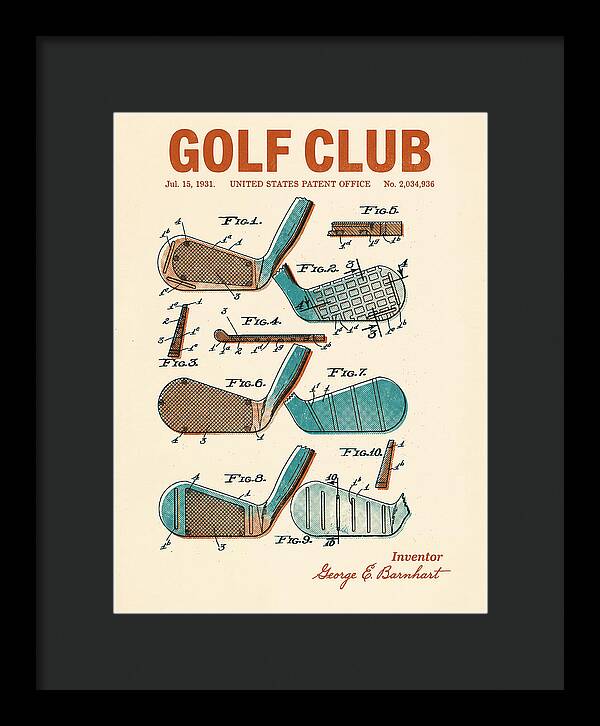 Golf Club Retro Patent Us2034936a