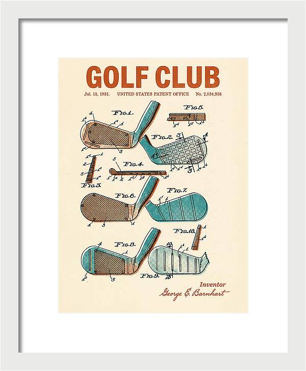 Golf Club Retro Patent Us2034936a