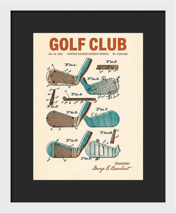 Golf Club Retro Patent Us2034936a