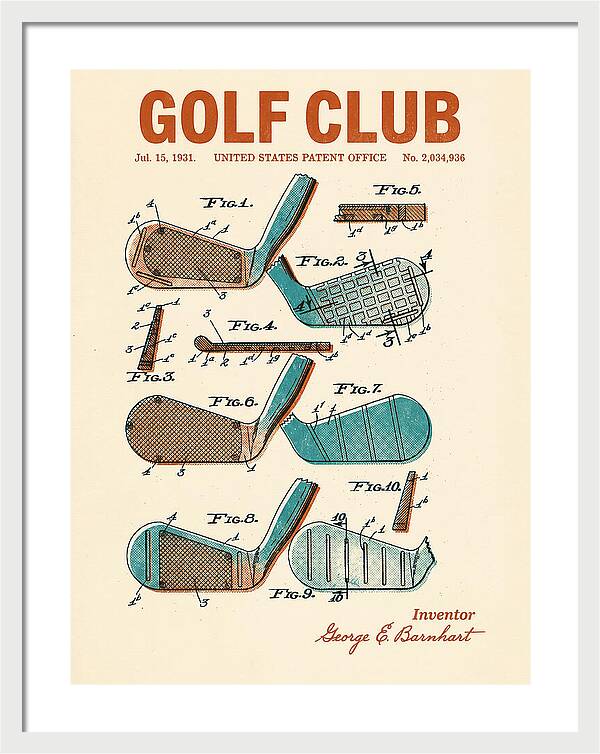 Golf Club Retro Patent Us2034936a