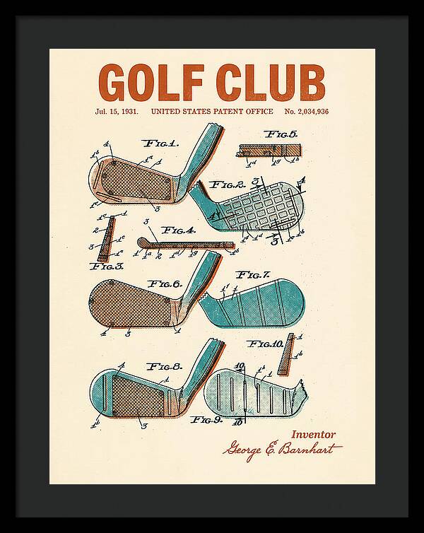 Golf Club Retro Patent Us2034936a