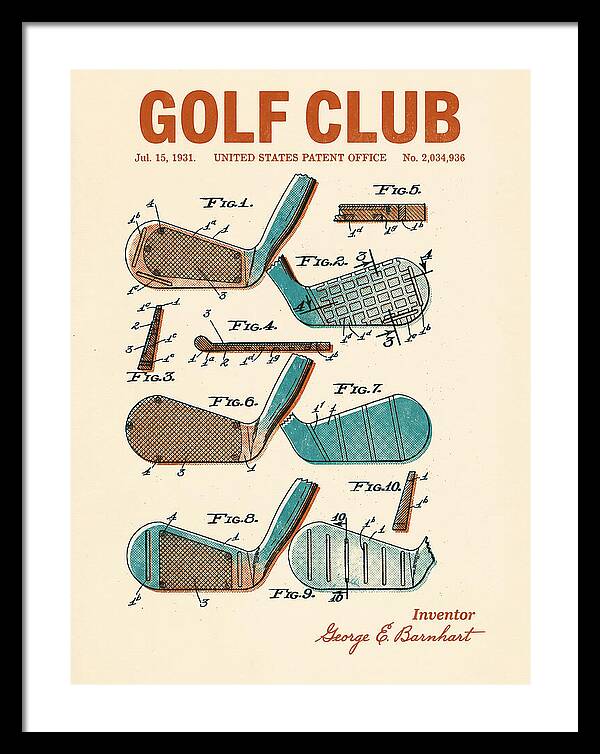 Golf Club Retro Patent Us2034936a