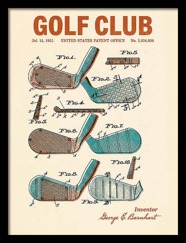 Golf Club Retro Patent Us2034936a
