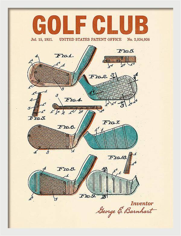 Golf Club Retro Patent Us2034936a