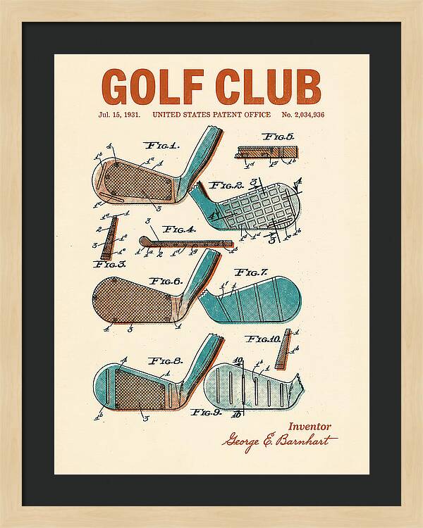 Golf Club Retro Patent Us2034936a