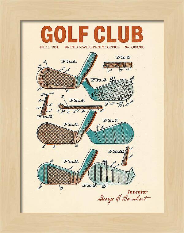 Golf Club Retro Patent Us2034936a
