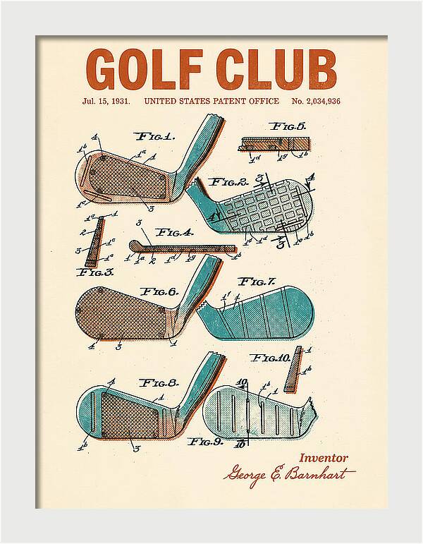Golf Club Retro Patent Us2034936a