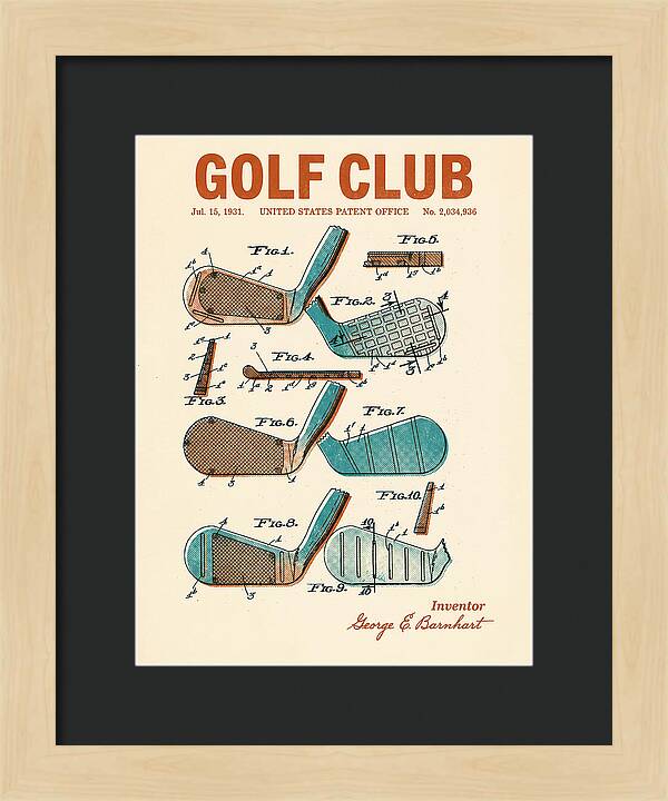 Golf Club Retro Patent Us2034936a