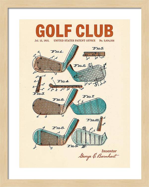 Golf Club Retro Patent Us2034936a