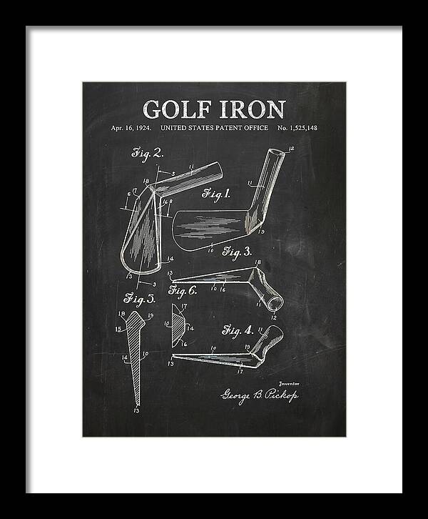 Golf Iron Chalkboard Patent Us1525148a