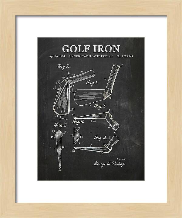 Golf Iron Chalkboard Patent Us1525148a