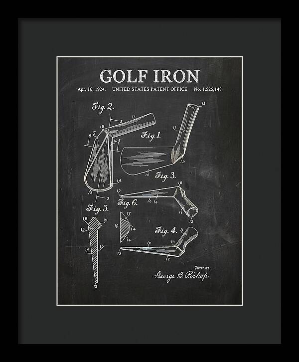 Golf Iron Chalkboard Patent Us1525148a