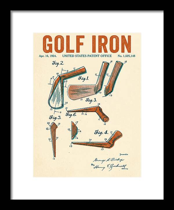 Golf Iron Retro Patent Us1525148a