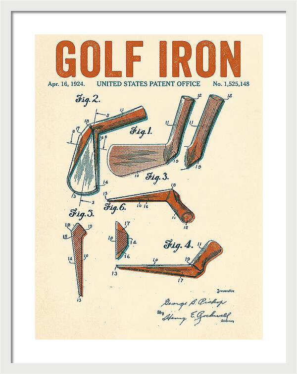 Golf Iron Retro Patent Us1525148a