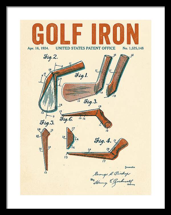 Golf Iron Retro Patent Us1525148a