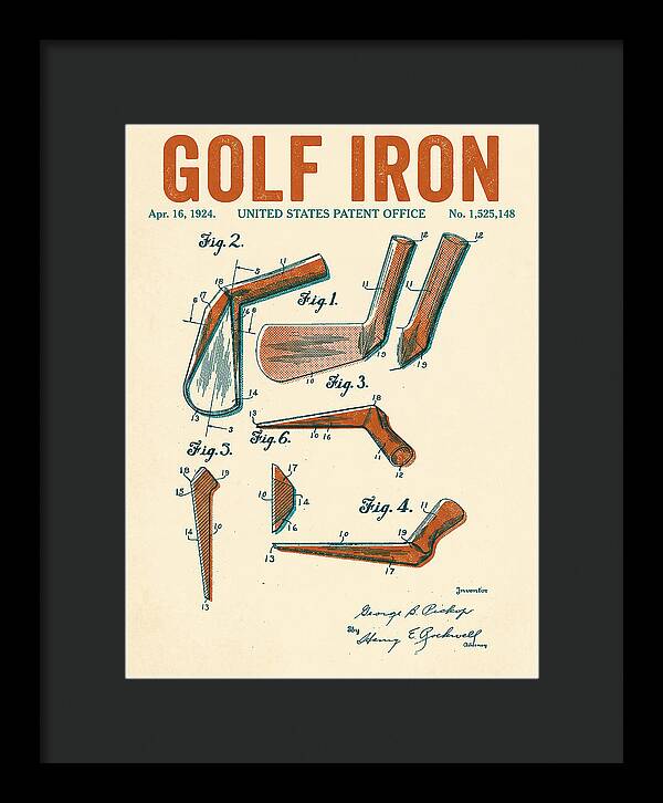 Golf Iron Retro Patent Us1525148a
