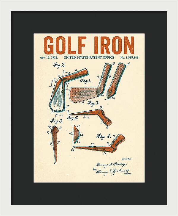 Golf Iron Retro Patent Us1525148a