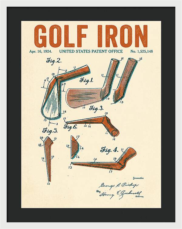 Golf Iron Retro Patent Us1525148a