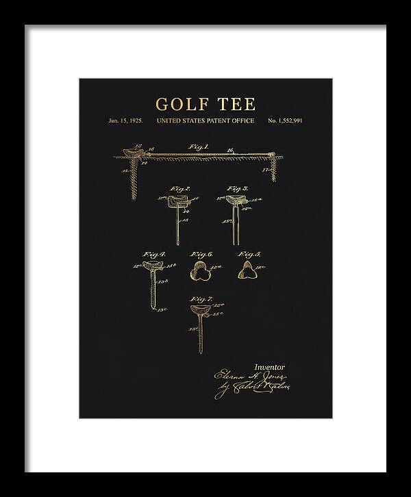 Golf Tee Gold Patent Us1552991a