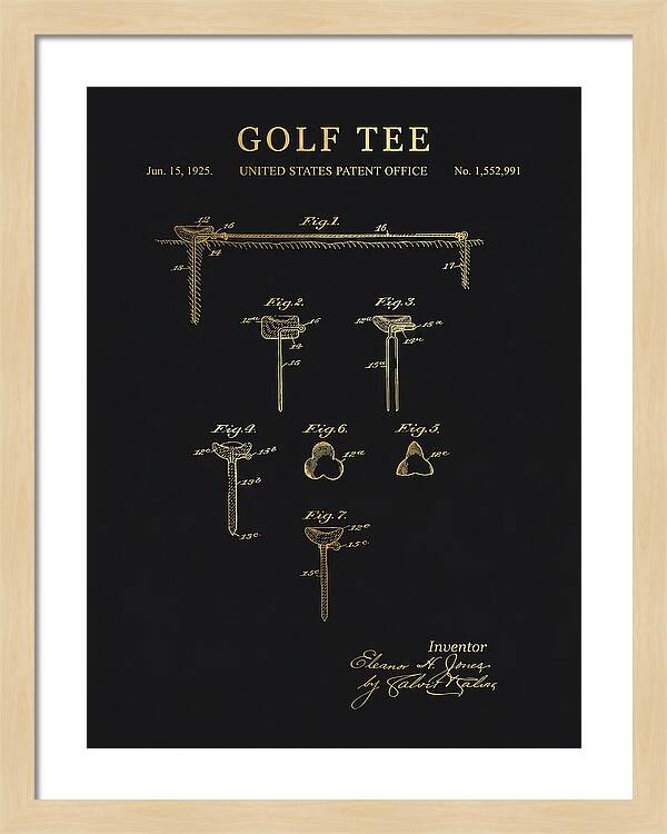 Golf Tee Gold Patent Us1552991a