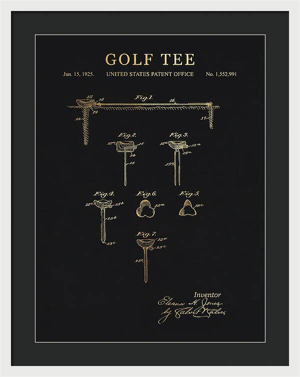 Golf Tee Gold Patent Us1552991a
