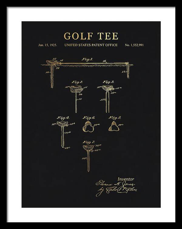 Golf Tee Gold Patent Us1552991a