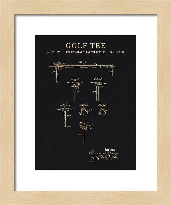 Golf Tee Gold Patent Us1552991a