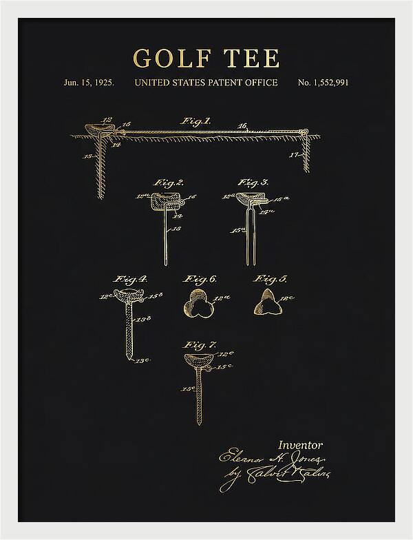 Golf Tee Gold Patent Us1552991a