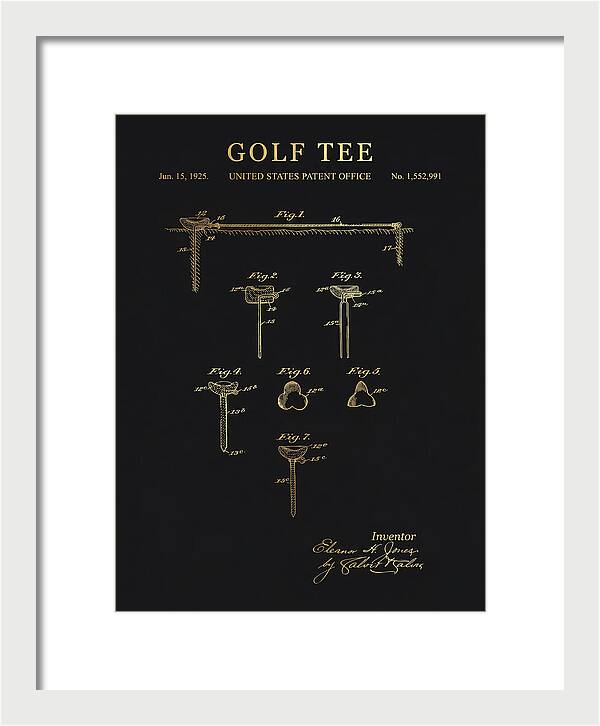 Golf Tee Gold Patent Us1552991a