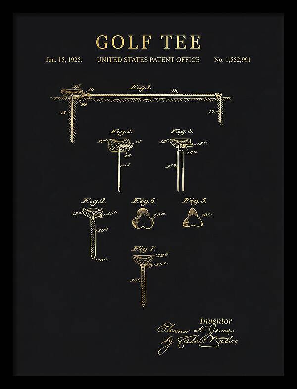 Golf Tee Gold Patent Us1552991a