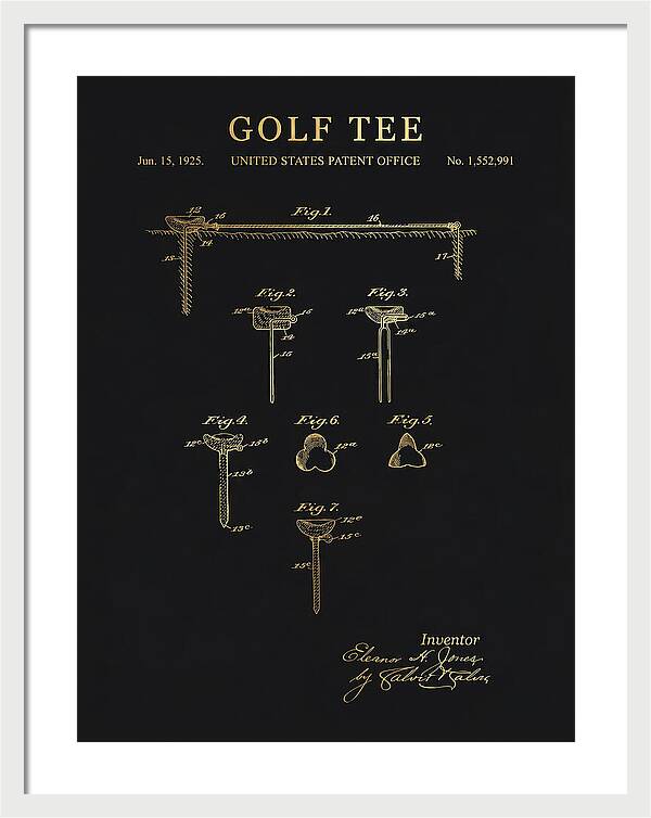 Golf Tee Gold Patent Us1552991a