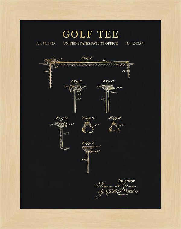 Golf Tee Gold Patent Us1552991a