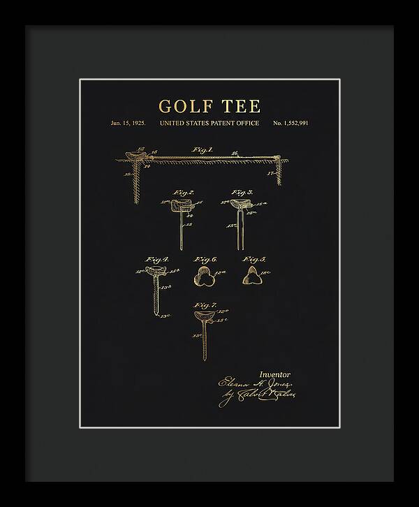 Golf Tee Gold Patent Us1552991a