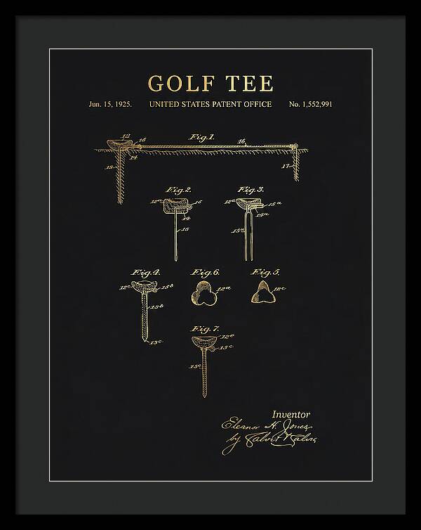 Golf Tee Gold Patent Us1552991a