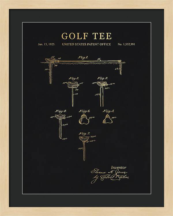 Golf Tee Gold Patent Us1552991a