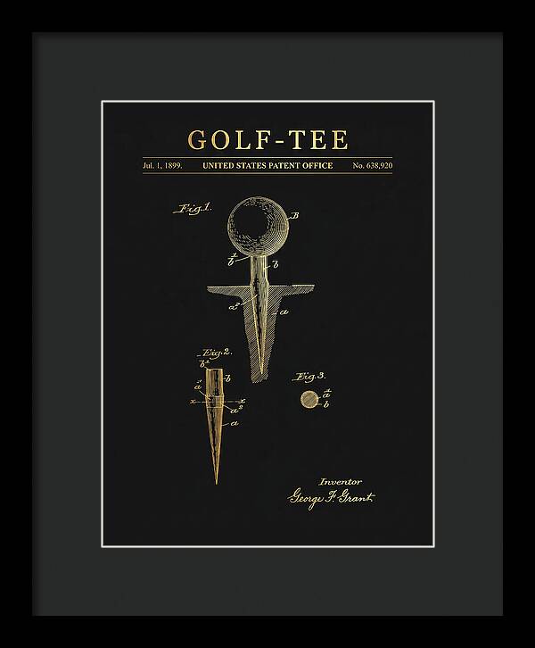 Golf Tee Gold Patent Us638920a