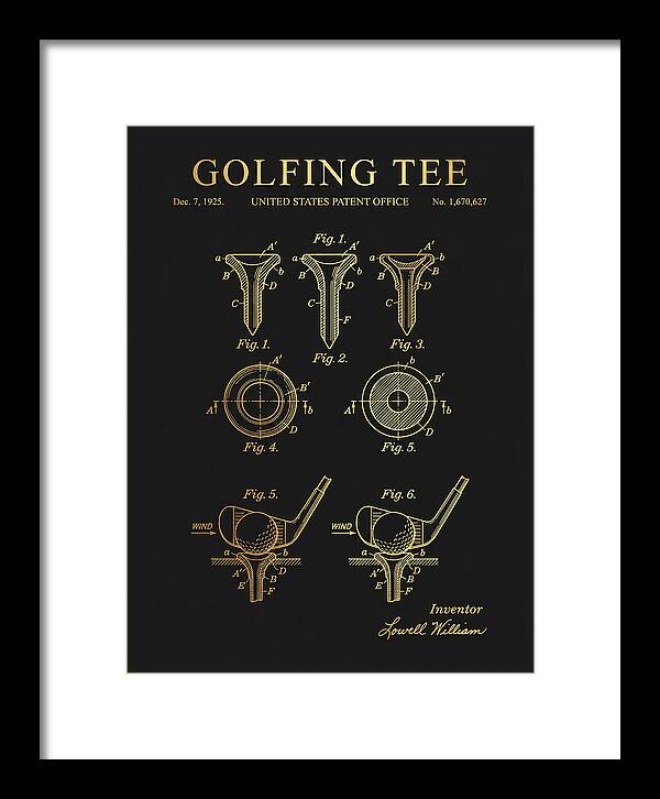 Golfing Tee Gold Patent Us1670627a