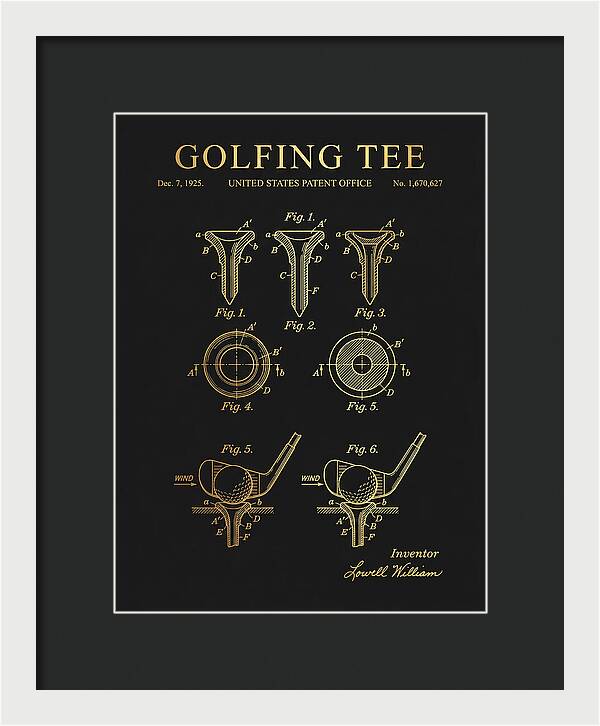 Golfing Tee Gold Patent Us1670627a