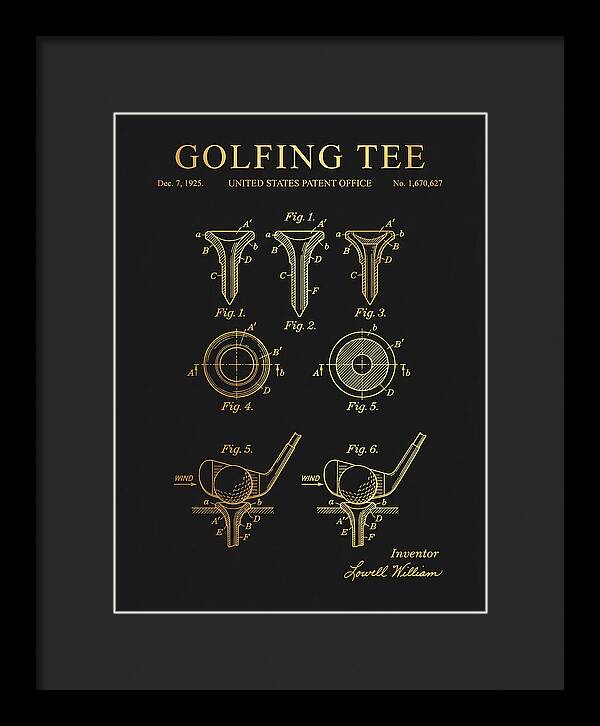 Golfing Tee Gold Patent Us1670627a