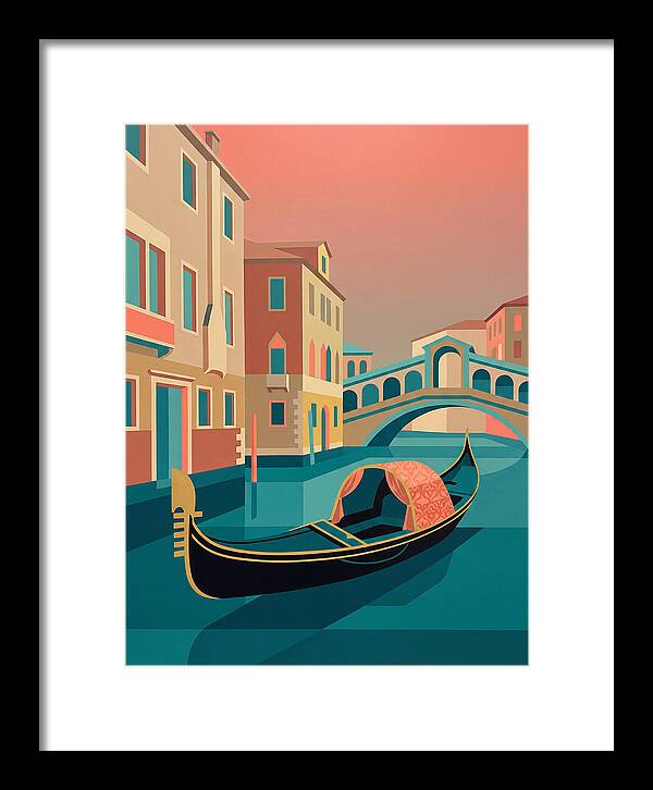 Gondolas Gliding Through Venice