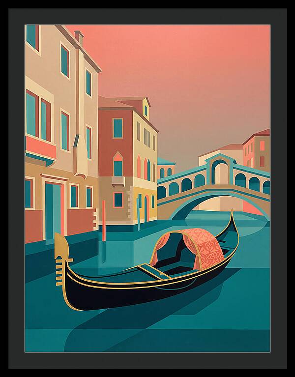Gondolas Gliding Through Venice
