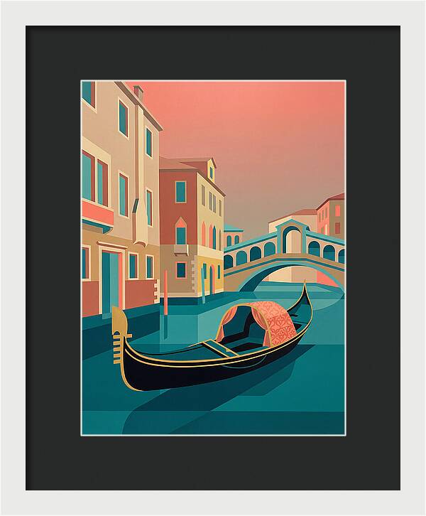 Gondolas Gliding Through Venice