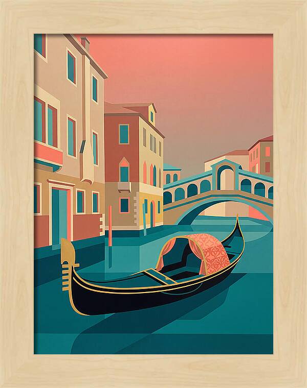 Gondolas Gliding Through Venice