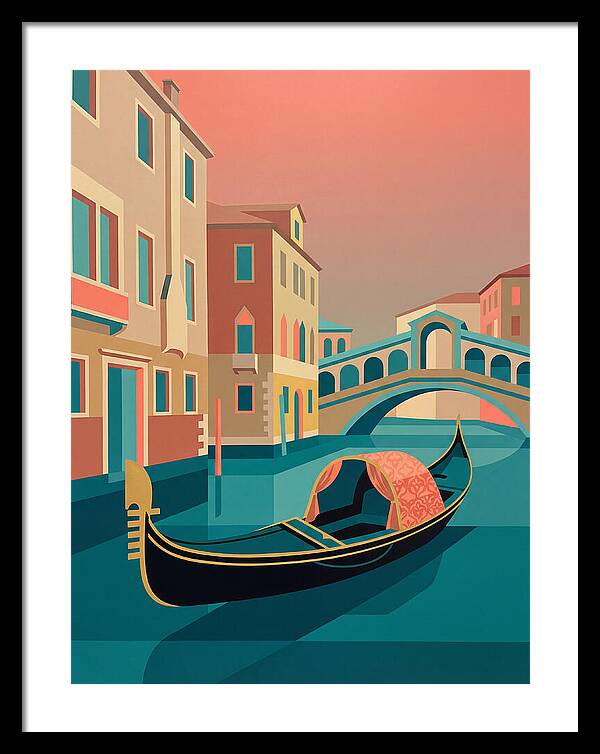 Gondolas Gliding Through Venice
