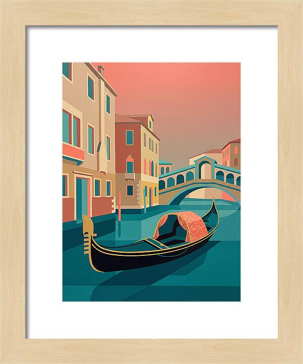 Gondolas Gliding Through Venice